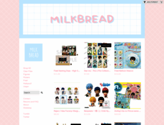 milkbread.storenvy.com screenshot