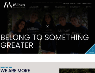 milkenschool.org screenshot