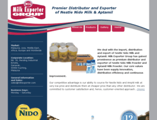 milkexporter.com screenshot