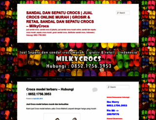 milkycrocs.wordpress.com screenshot