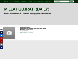 millatgujratidaily.enic.pk screenshot