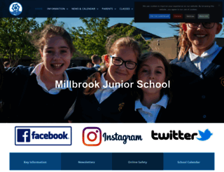 millbrookjuniors.co.uk screenshot