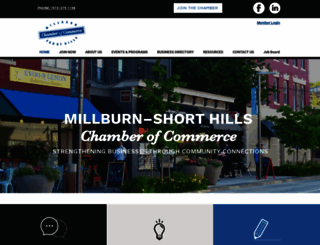 millburnshorthillschamber.com screenshot
