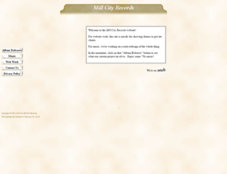 millcityrecords.com screenshot