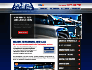 millenium2autoglass.com screenshot