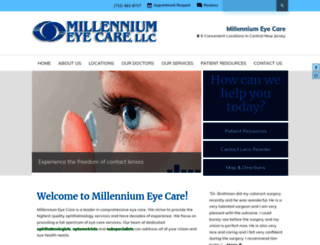 millenniumeyecare.com screenshot