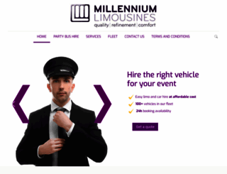 millenniumlimos.co.uk screenshot