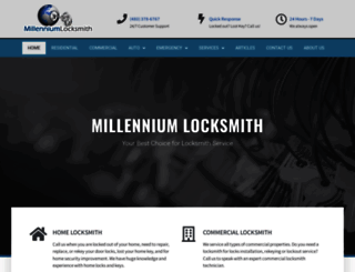millenniumlocksmith.com screenshot