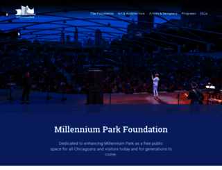millenniumparkfoundation.org screenshot