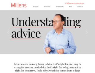 millens.com.au screenshot