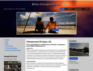 millerchiropracticinc.com screenshot