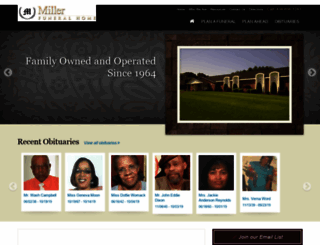 millerfuneralhomeinc.com screenshot