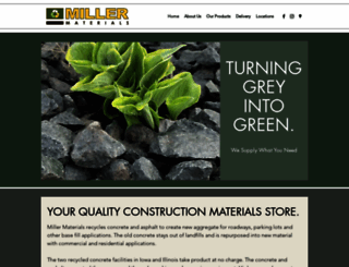 millermaterialsqc.com screenshot