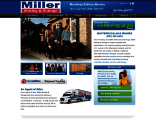millermovingandstorage.com screenshot