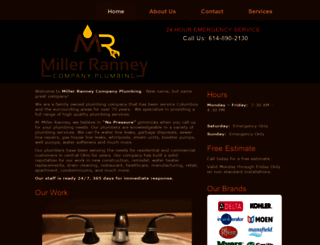 millerranneyplumbing.com screenshot