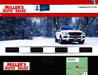 millersautosalesne.com screenshot