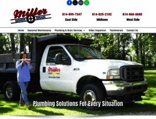 millerseweranddraincleaning.com screenshot