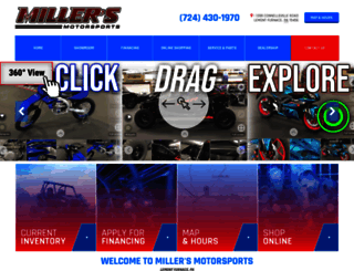 millersmotorsports.com screenshot