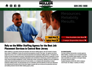millerstaffing.com screenshot