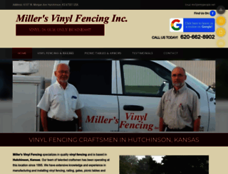 millersvinylfencing.com screenshot