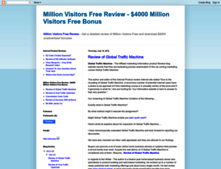 million-visitors-free-review.blogspot.com screenshot