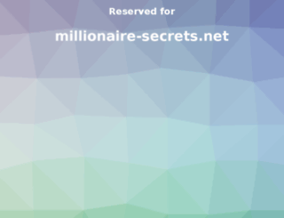 millionaire-secrets.net screenshot