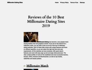 millionairedatingsites.biz screenshot