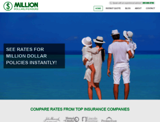 milliondollarlifeinsure.com screenshot