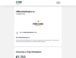 millionjobsproject.us screenshot