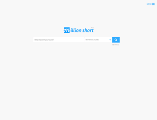 millionshort.com screenshot