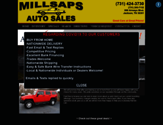 millsapsauto.com screenshot