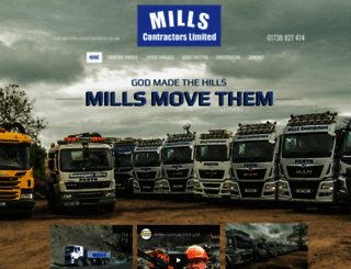 millscontractors.co.uk screenshot
