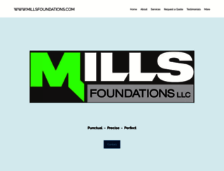millsfoundations.com screenshot