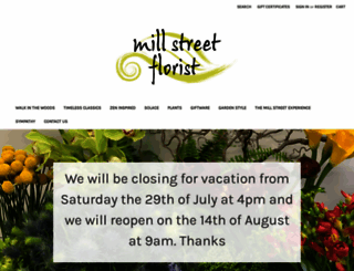 millstreetflorist.com screenshot
