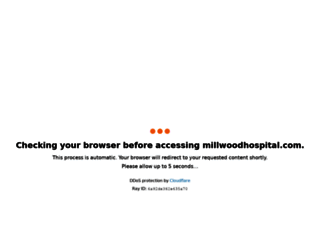 millwoodhospital.com screenshot