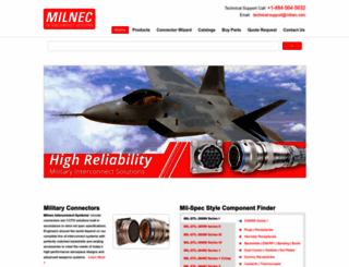 milnec.com screenshot