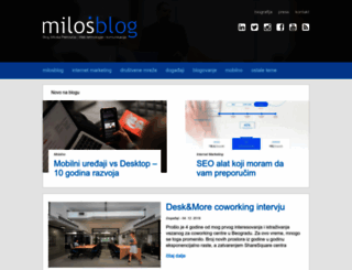 milosblog.com screenshot