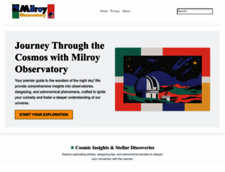 milroyobservatory.com.au screenshot