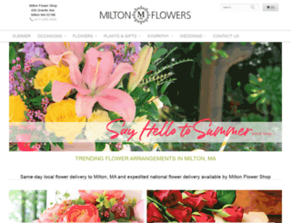 miltonflowershop.com screenshot