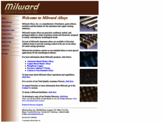 milward.com screenshot