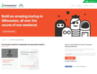 milwaukee.startupweekend.org screenshot