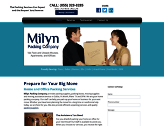 milynpacking.com screenshot