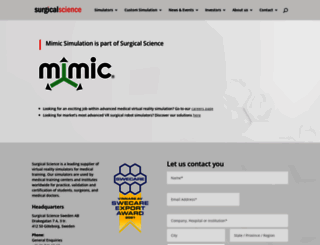 mimicsimulation.com screenshot
