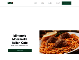 mimmosmozzarellaitaliancafe.com screenshot