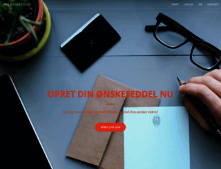 min-oenskeseddel.dk screenshot