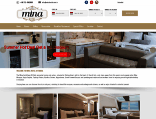 minahotel.com.tr screenshot