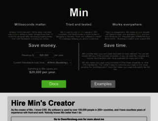 mincss.com screenshot