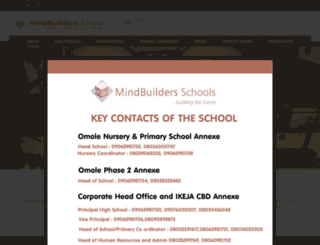 mindbuildersschools.org screenshot