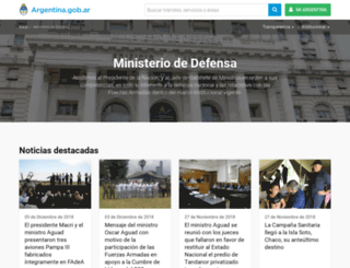 mindef.gov.ar screenshot