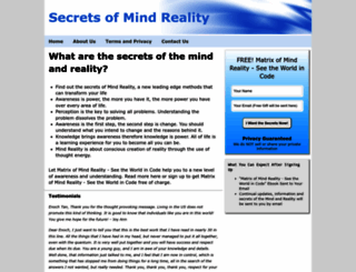 mindreality.info screenshot